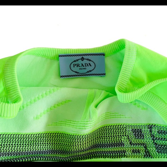 Prada Polyester Intarsia Logo Bodysuit - Picture 4 of 9